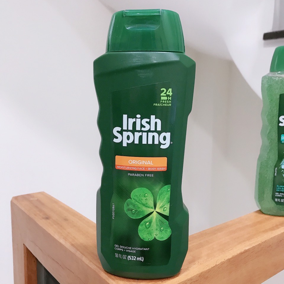 Sữa tắm dưỡng ẩm nam Irish Spring Face &amp; Body Wash 532ml