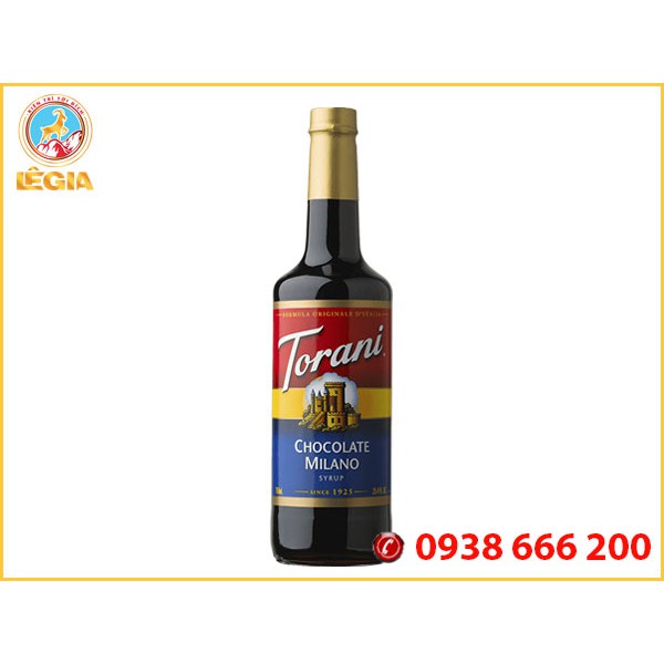 Siro TORANI Chocolate Milano 750ml (CHOCOLATE MILANO SYRUP)