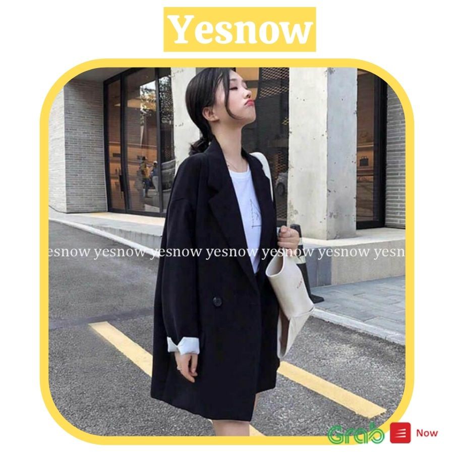 Áo Blazer tay dài trơn cho nữ 💋 FREESHIP 💋 Áo blazer 1 lớp phong cách Hàn Quốc 3 màu đen, be, nâu tây