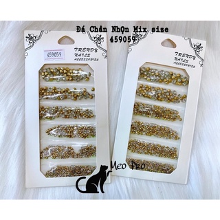 đá chân nhọn mix size trang trí móng tay chân