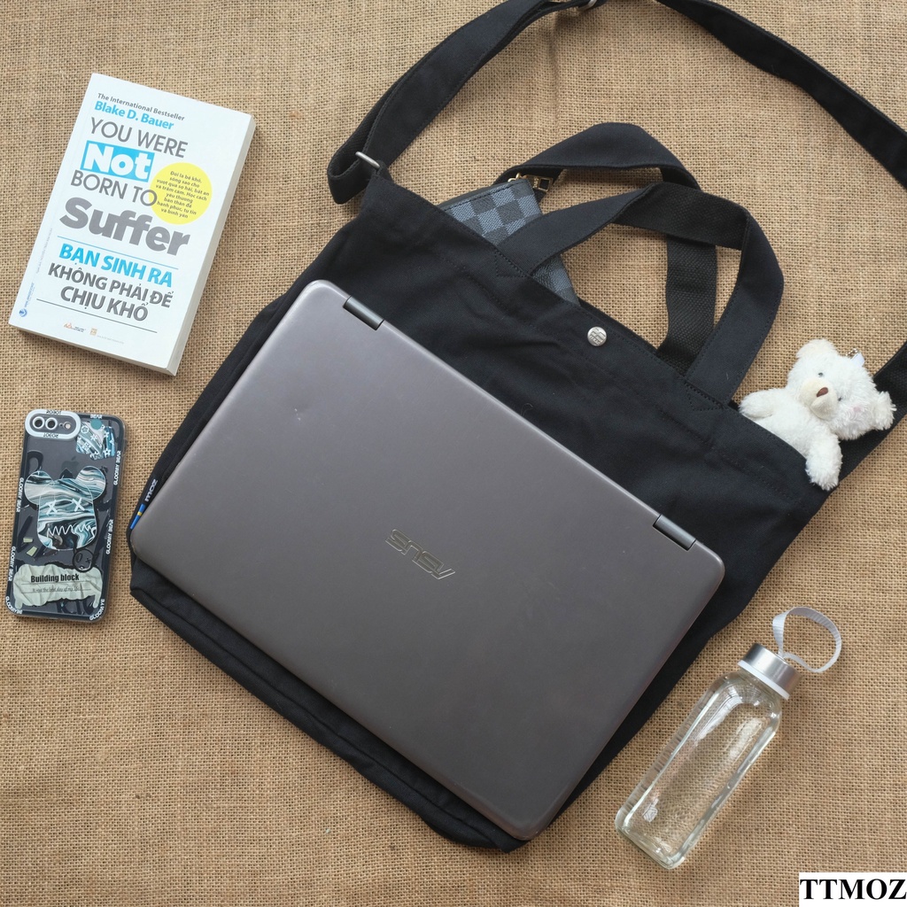 Túi vải canvas Moz sweden đựng laptop , đồ dùng tiện lợi - THEGATE