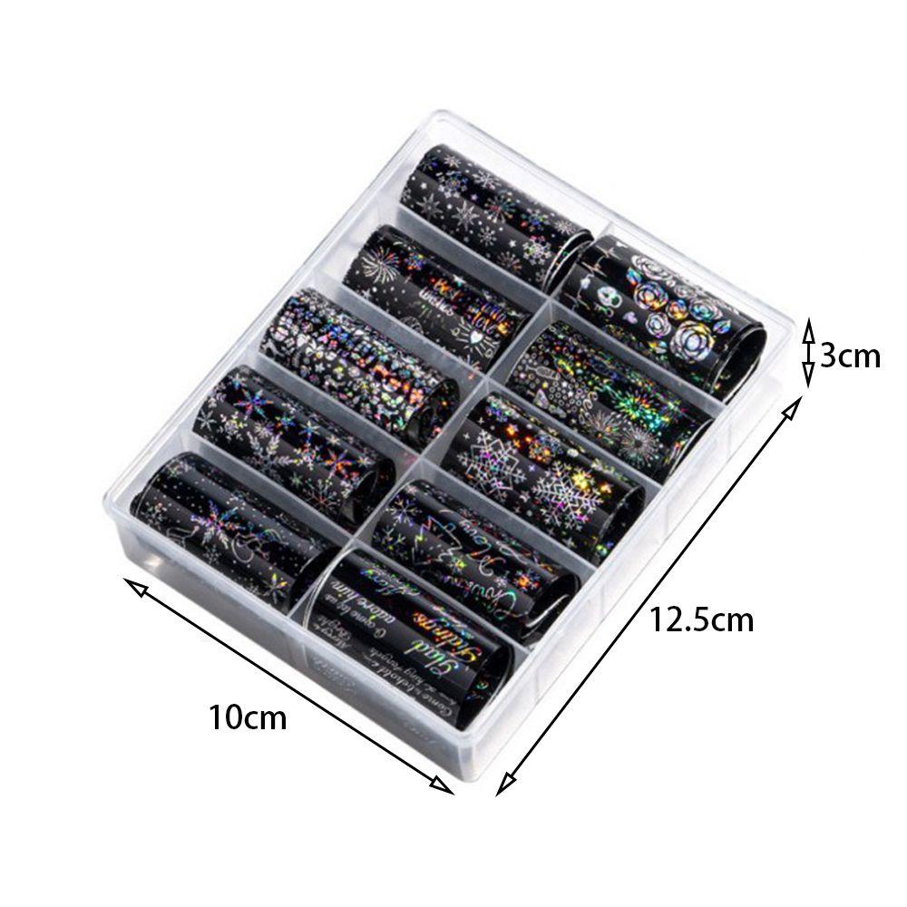 Bộ 10 Sticker Dán Móng Tay DIY Chủ Đề Giáng Sinh