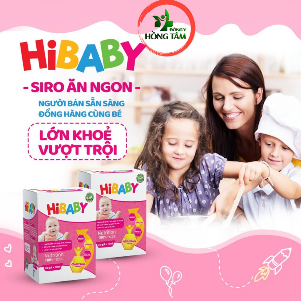 SIRO ĂN NGON HIBABY - BỔ SUNG VITAMIN, TĂNG ĐỀ KHÁNG, HẾT TÁO BÓN, HẾT BIẾNG ĂN, BÉ KHỎE MẸ YÊN TÂM - ĐÔNG Y HỒNG TÂM