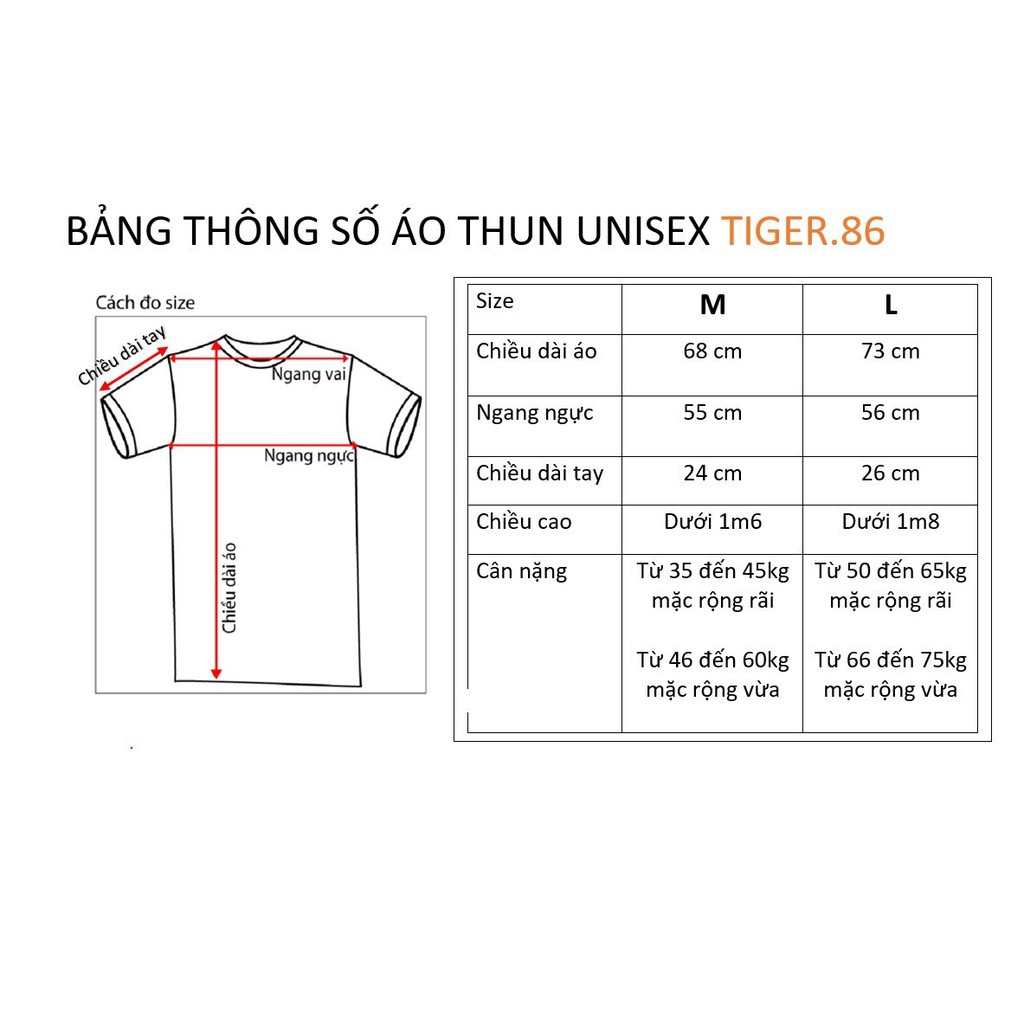 Áo thun đôi tay lỡ form rộng unisex Tiger.86 AFR117