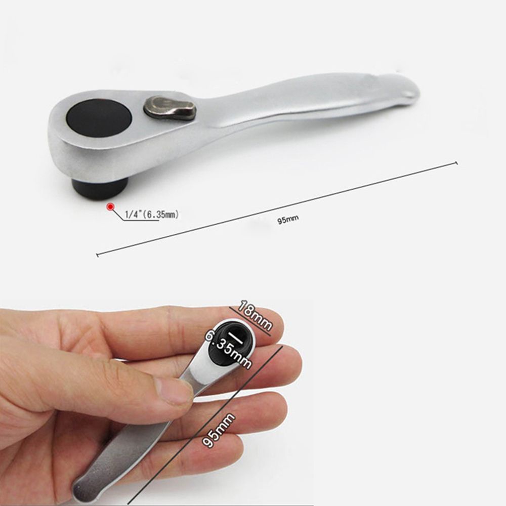 Cờ Lê Mini Cầm Tay 72 Răng Sửa Chữa Nhanh Chóng 1 / 4 &quot;