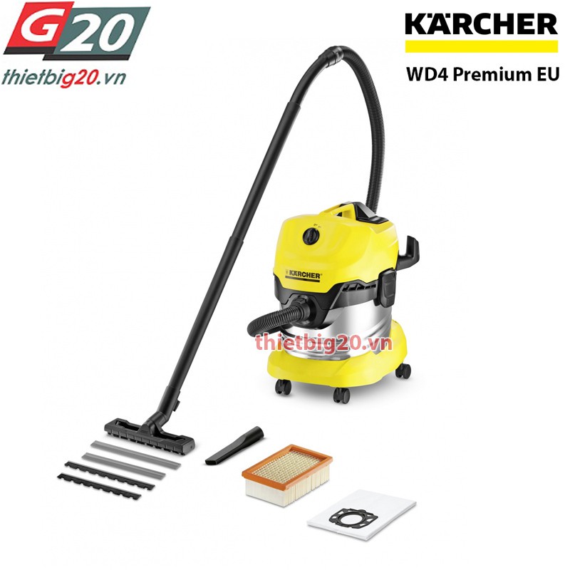 Máy hút bụi khô &amp; ướt Karcher WD4 Premium EU