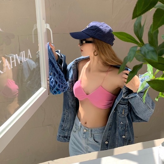 Áo Hai Dây Cổ Thấp Phong Cách Mỹ Quyến Rũ Cho Nữ