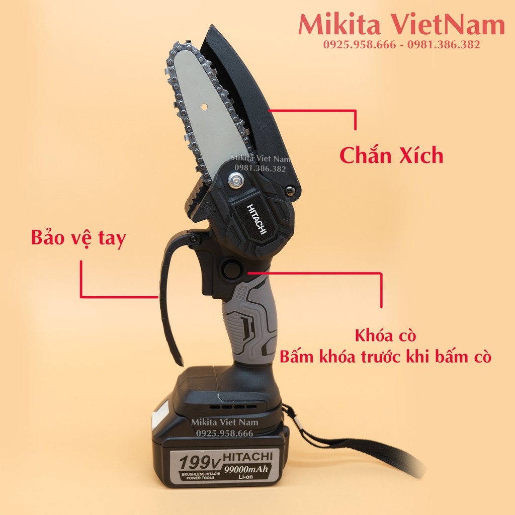 MÁY CƯA XÍCH MINI CHẠY PIN MAKITA - KHÔNG CHỔI THAN Mới Nhất 2021