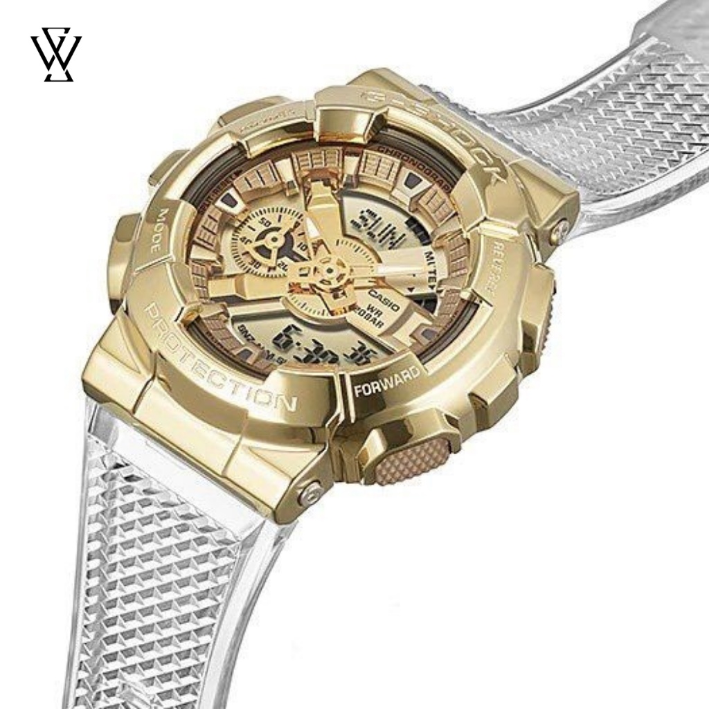 Đồng Hồ Điện Tử Nam Casio G-shock WATCHSTORE GM-110SG-9A Thiết Kế Kính Khoáng 48.7mm, Dây Nhựa, Vỏ Thép Không Gỉ