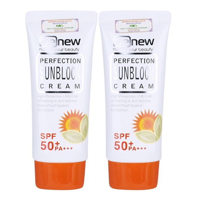 Combo 2 kem chống nắng Benew Perfection Sunblock Cream 50ml