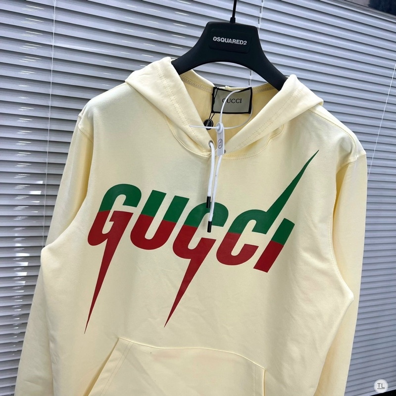 Áo nỉ mũ GC chữ in có túi trước - Áo hoddie nam nữ