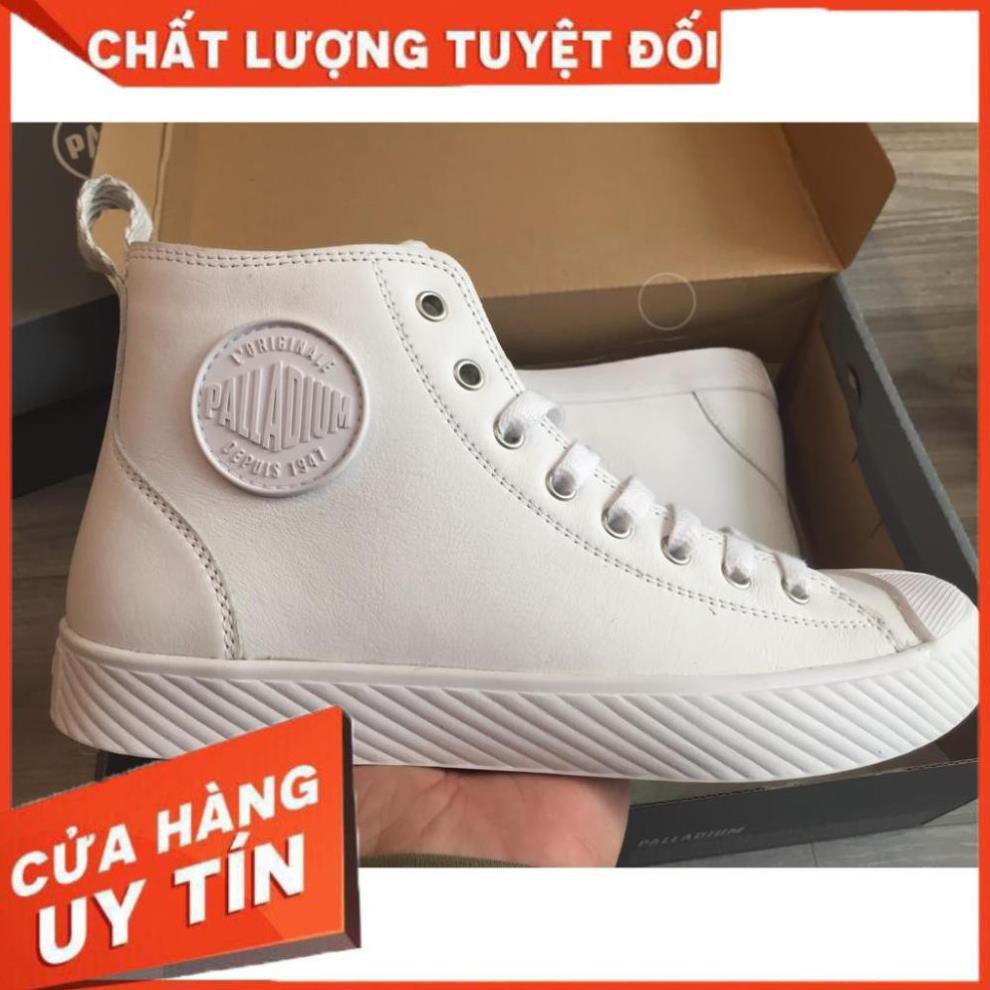 G [RẺ VÔ ĐỊCH] Giày đi phượt chính hãng palladium màu trắng da thuộc ️🥇 mới 2020 new · * ! ₁ " + =