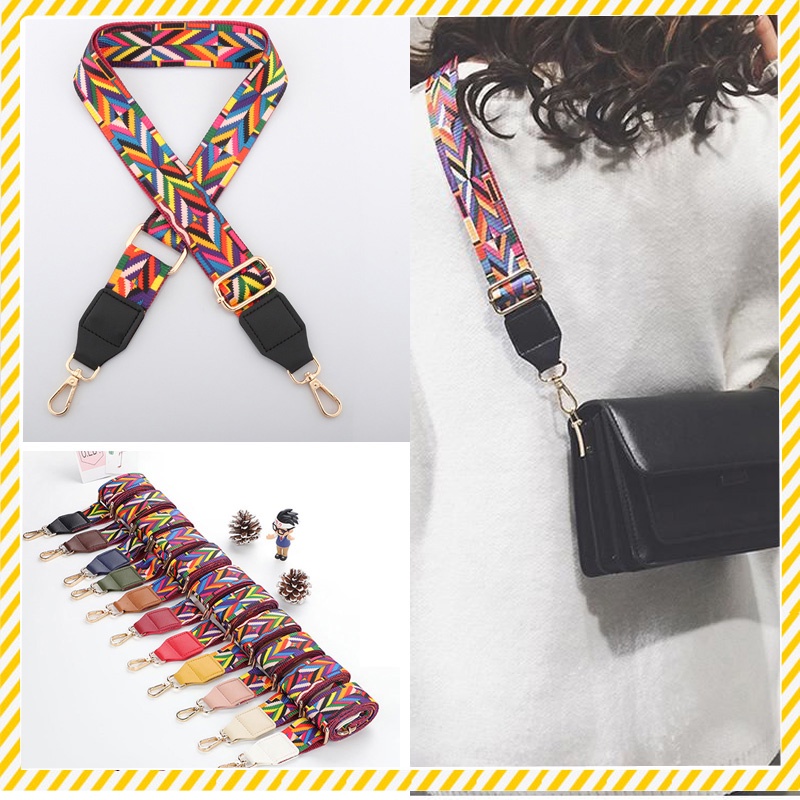 Dây Đeo Túi Xách Bằng Nylon Bản Rộng Nhiều Màu Sắc