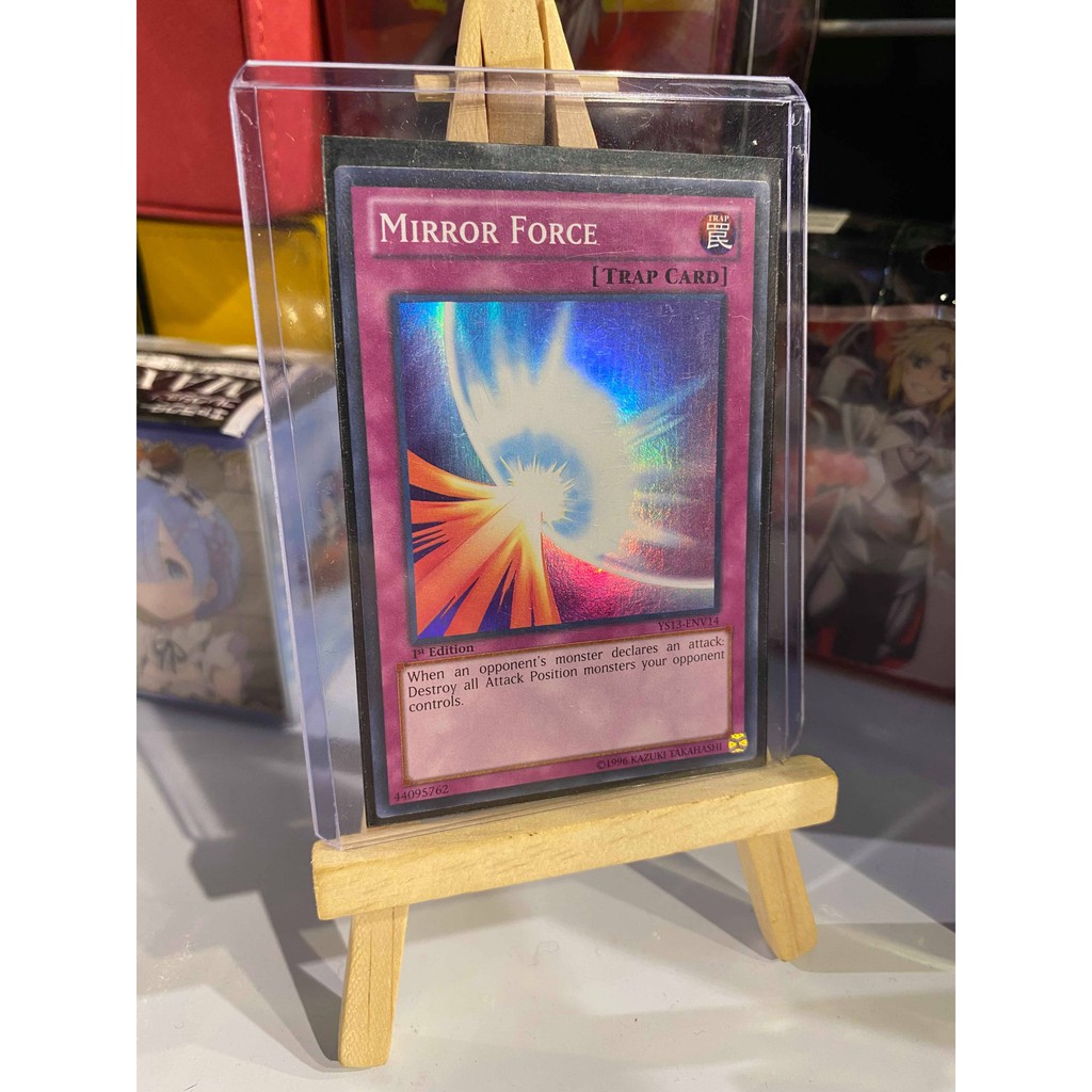 Lá bài thẻ bài Yugioh Mirror Force - Super Rare - Tặng bọc bài nhựa bảo quản