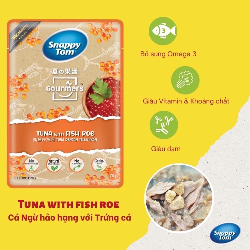 Pate Snappy Tom Premium Fruit 70g