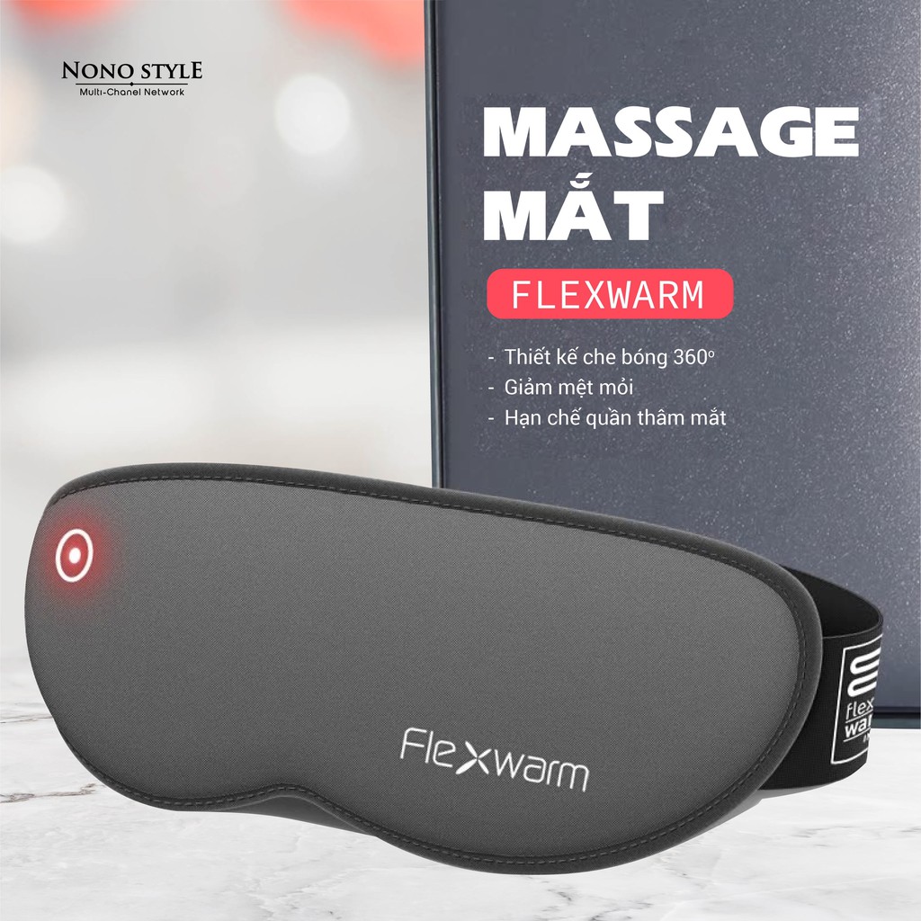 [BH 1 ĐỔI 1] Máy Massage Mắt Flexwarm - Kết HợpTia Hồng Ngoại, Cải Thiện Tuần Hoàn Máu - Giảm Căng Thẳng, Stress