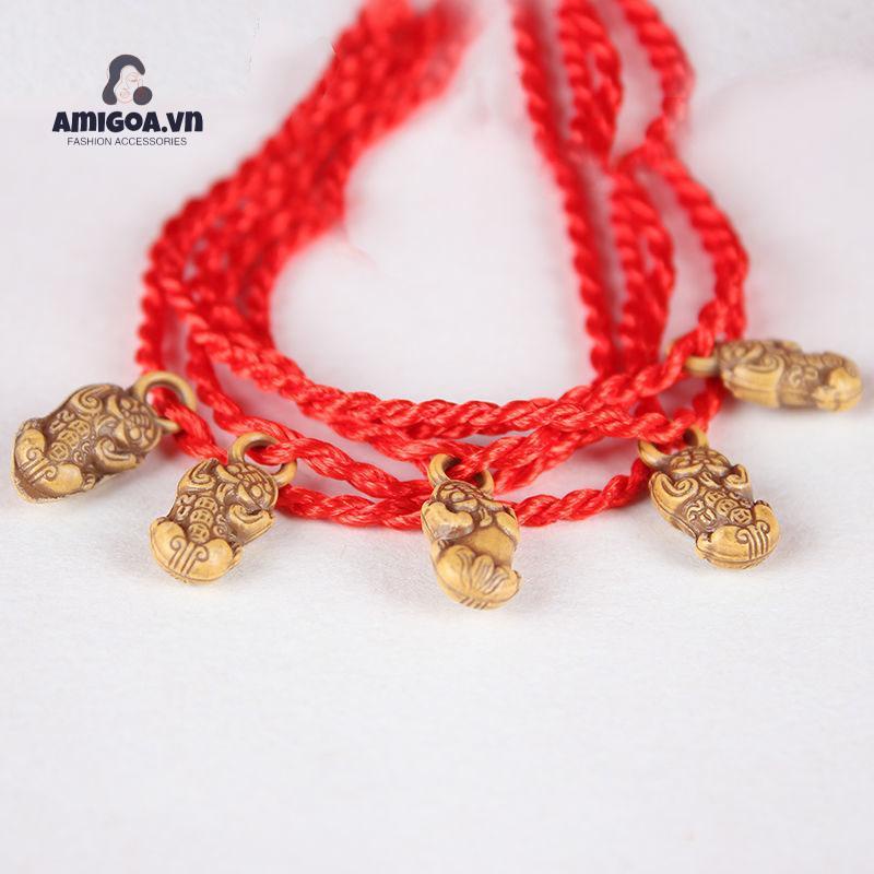 ✨✨Vòng Tay Phong Thủy Dây Đỏ May Mắn HANDMADE Nhiều Hình