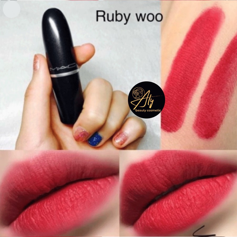 Son MAC 707 Ruby Woo đỏ lạnh của mọi thời đại