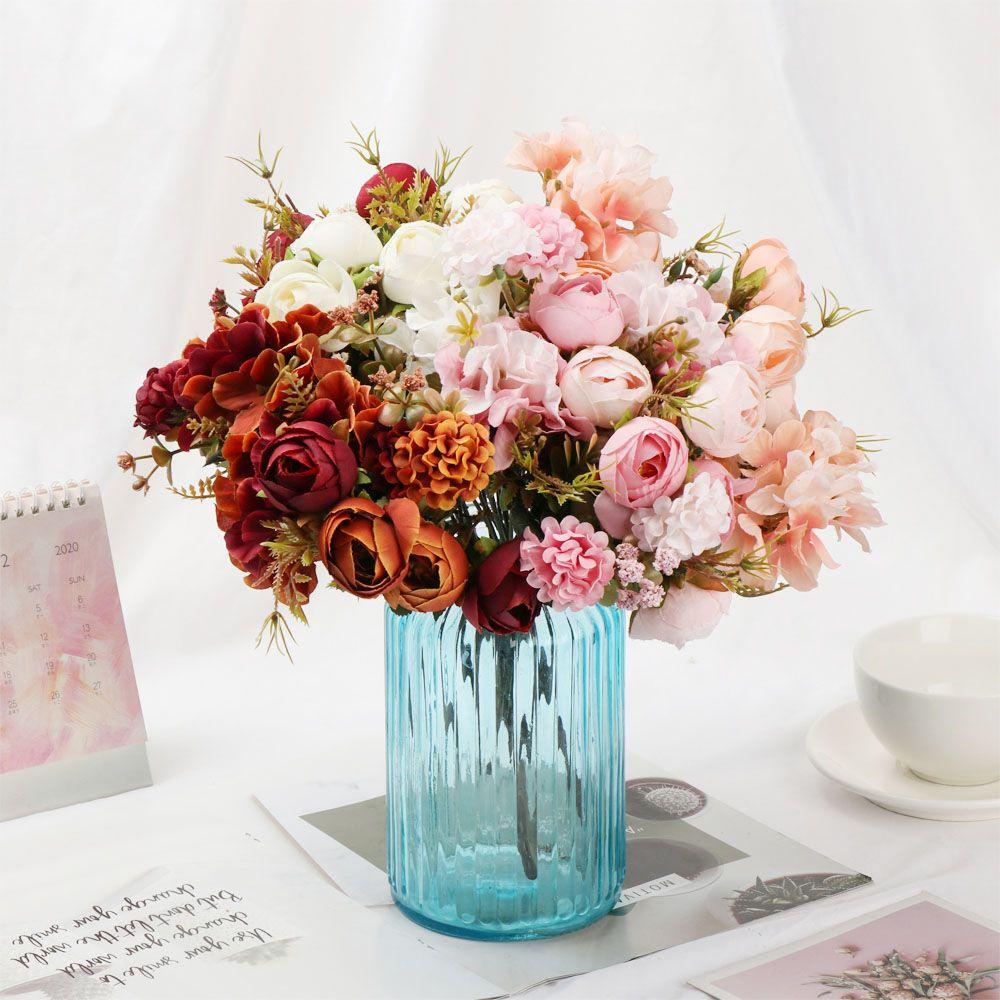 Bó Hoa Cẩm Tú Cầu Giả Trang Trí