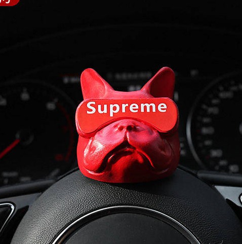  French Bulldog Evil Dog Furnishings Ornaments Creative Car Aromatherapy Car Men's Online Influencer Cute New Crafts Car fashion brand products Auto