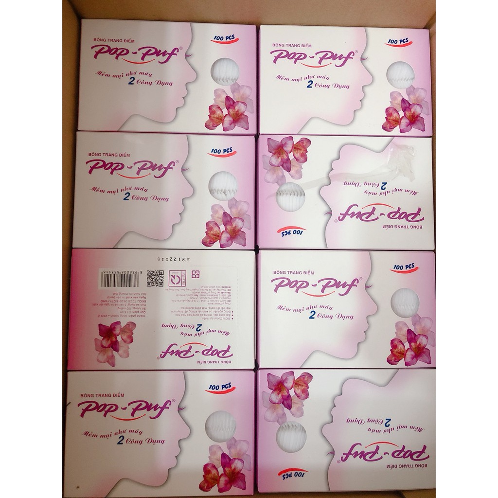 Bông tẩy trang 100 miếng đóng hộp | BigBuy360 - bigbuy360.vn