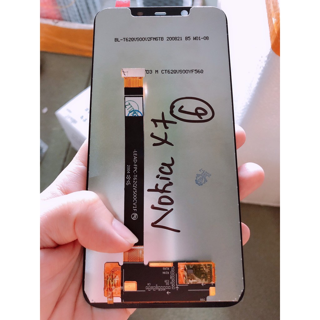 Màn Hình Nokia X7 2018 / Nokia 7.1 Plus 2018 Dual Sim / Nokia 8.1 TA-1119 - Màn Hình Nguyên Bộ  Ép Kính, Màu Đen