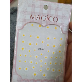 Nail Sticker dán móng hoạ tiết hoa cúc trang trí móng nail