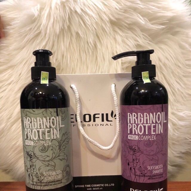 Dầu Gội Arganoil Protein Delofil Dưỡng Ẩm Phục Hồi Tóc Hư Tổn Ngăn Ngừa Gàu 800ml | BigBuy360 - bigbuy360.vn