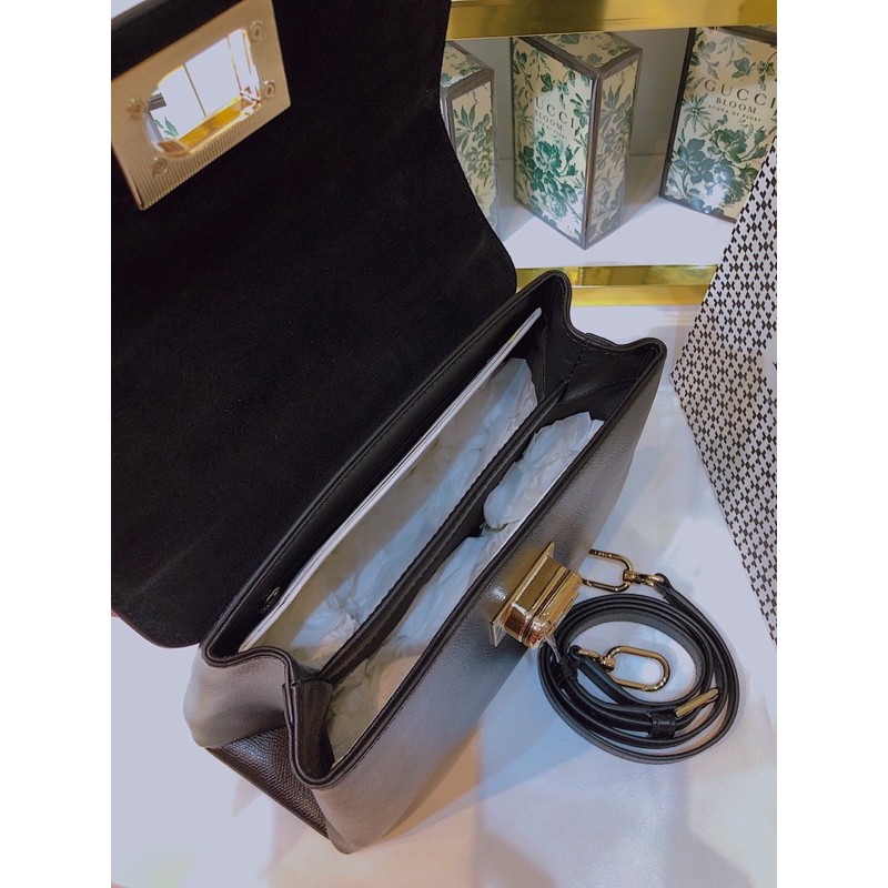 Túi Furla 1927 small top handle siêu sang 2 màu đỏ - đen - hàng Ý chính hãng Made In Italy