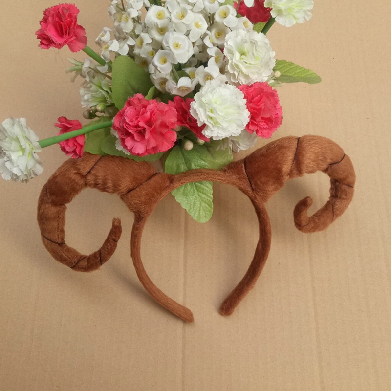 Cài Tóc Hình Sừng Bò Nhiều Màu Sắc Dùng Hóa Trang Halloween DIY