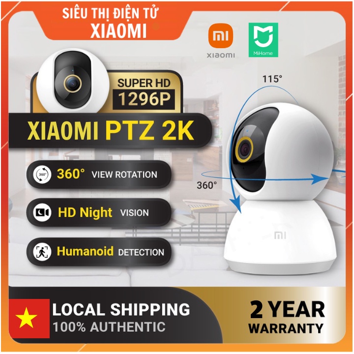 Camera Wifi Xiaomi BHR4457GL 360 - 2K - Sắc Nét , Đàm Thoại,Cảnh Báo Chuyển Động (Bảo Hành 2 Năm)