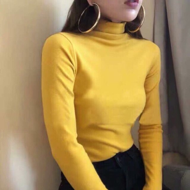 ÁO THUN CỔ LỌ HÌNH THẬT