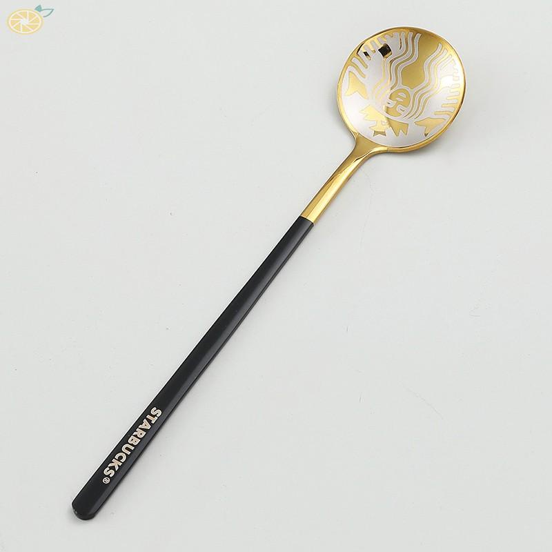 Starbucks style 304 stainless steel net red coffee spoon small round spoon Kitchen essentials for a good life