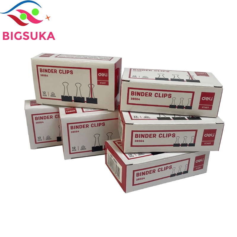 Kẹp bướm giấy Deli nhiều kích cỡ để bàn BIGSUKA