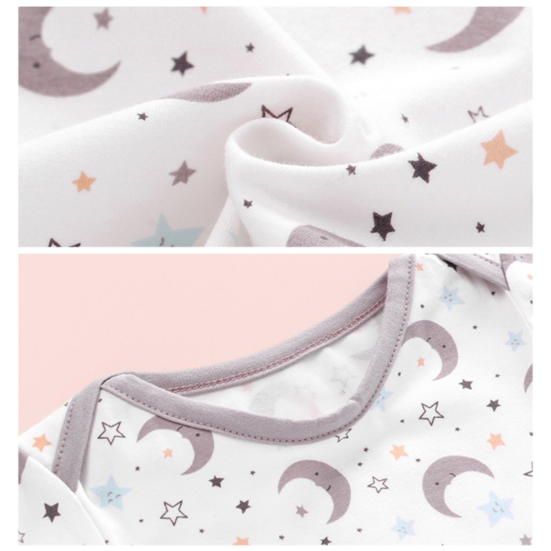 Bộ 3 Áo Liền Quần Ngủ Cotton Mềm Mại Cho Bé