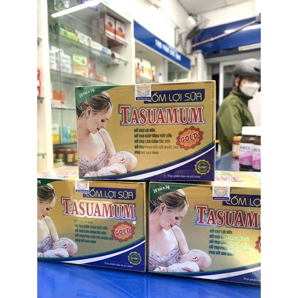 Cốm lợi sữa TASUAMUM GOLD (Hộp 20 gói) cho mẹ sau sinh nhiều sữa