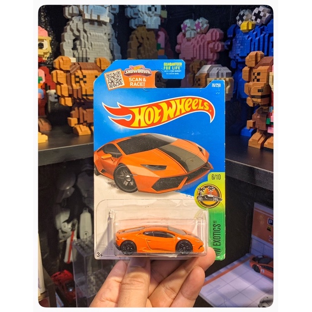 Xe Mô Hình Hot Wheels Lamborghini Huracan Lp610-4 Tỉ Lệ 1:64