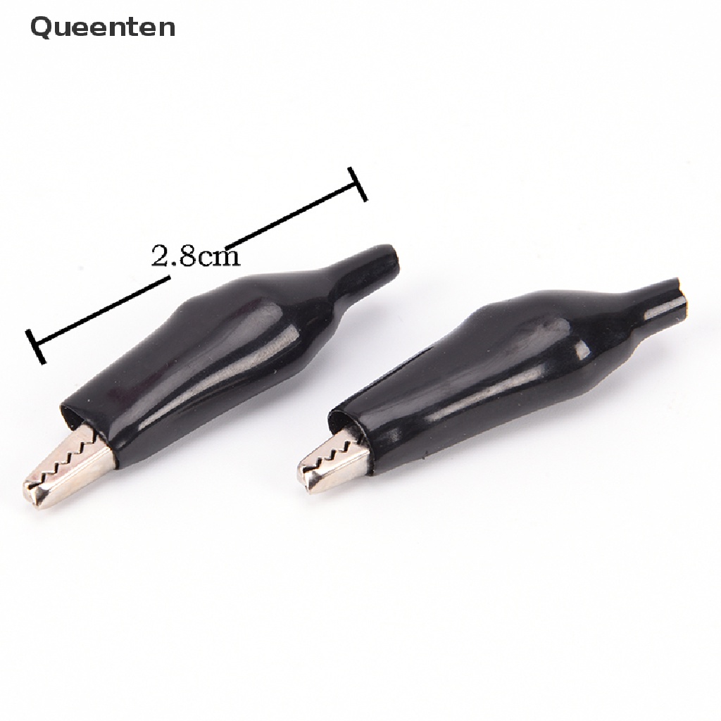 Queenten 10 cái khởi động cách nhiệt nhỏ kẹp cá sấu kim loại kẹp cá sấu thử nghiệm điện