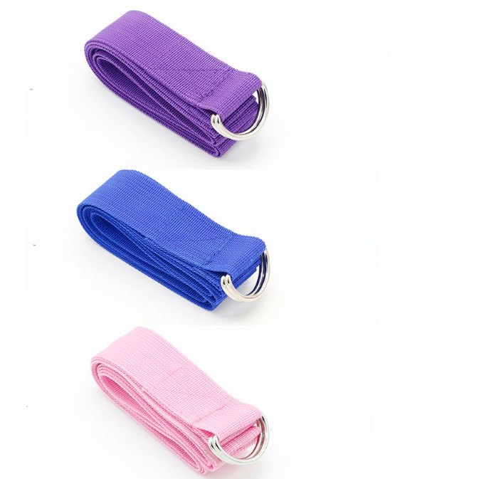 Dây tập Yoga Cotton loại tốt giá rẻ 1m8 x3,8cm (Yoga Strap)