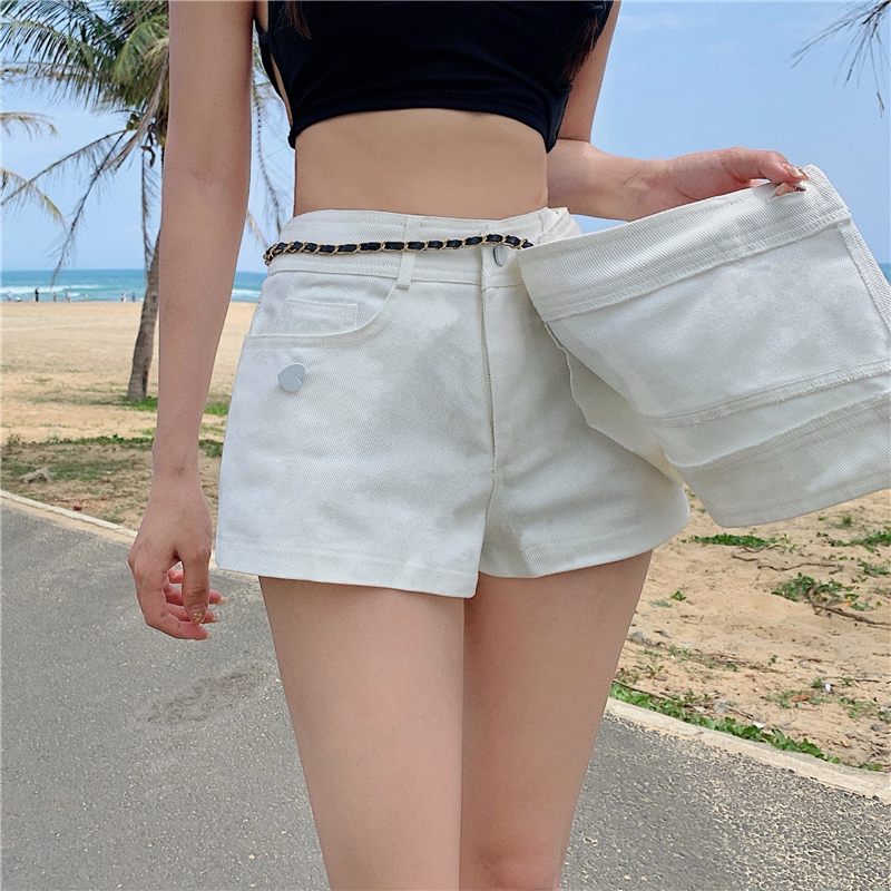 Quần short denim thời trang Hàn Quốc quyến rũ cho nữ | BigBuy360 - bigbuy360.vn