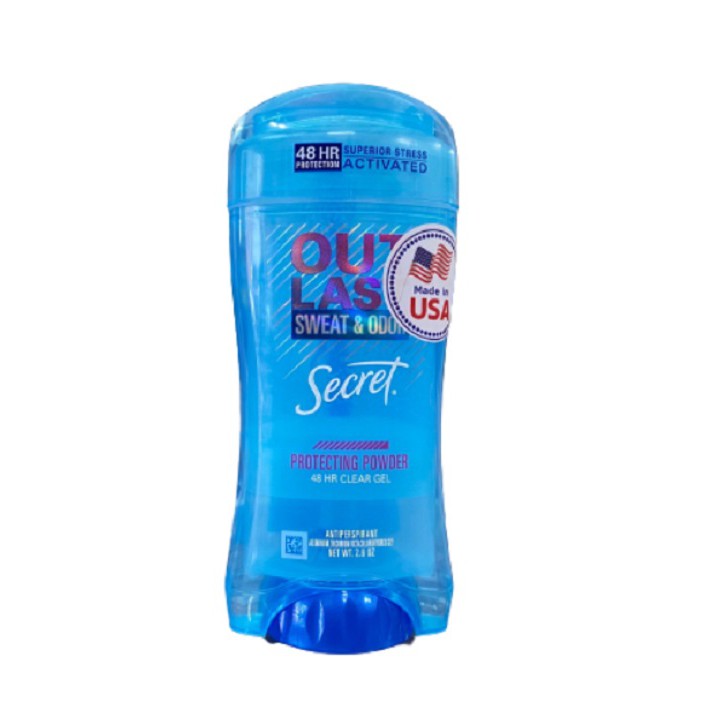 Lăn khử mùi nữ dạng gel hiệu quả Secret Outlast Sweat & Odor Protecting Powder 48h Clear Gel 73g hương THƠM dịu nhẹ