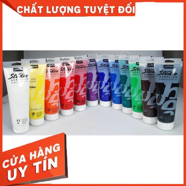 Màu acrylic pebeo vẽ vải,áo ( chọn màu)