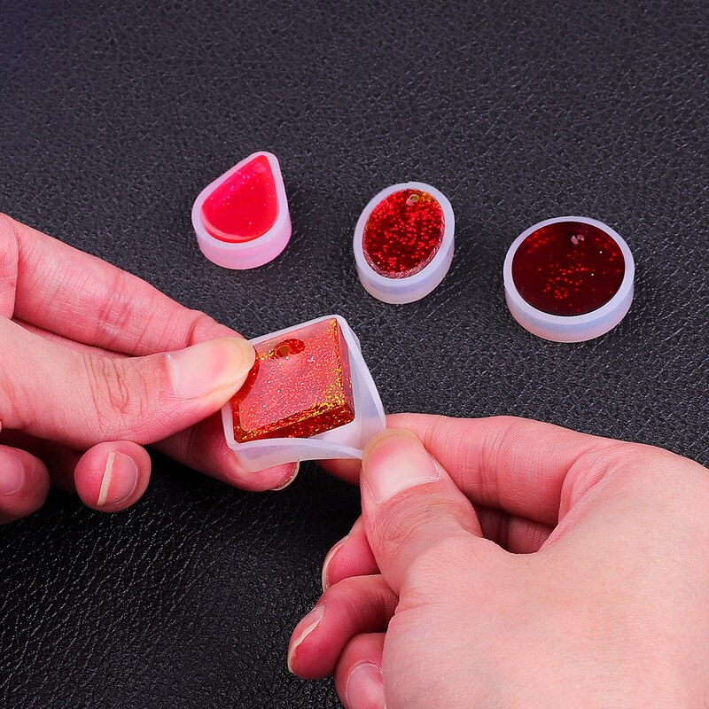 Khuôn silicone làm mặt trang sức pha lê kim cương hình giọt nước