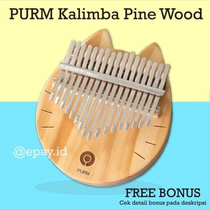 Đàn Kalimba 17 Phím Bằng Gỗ Hình Mèo Dễ Thương