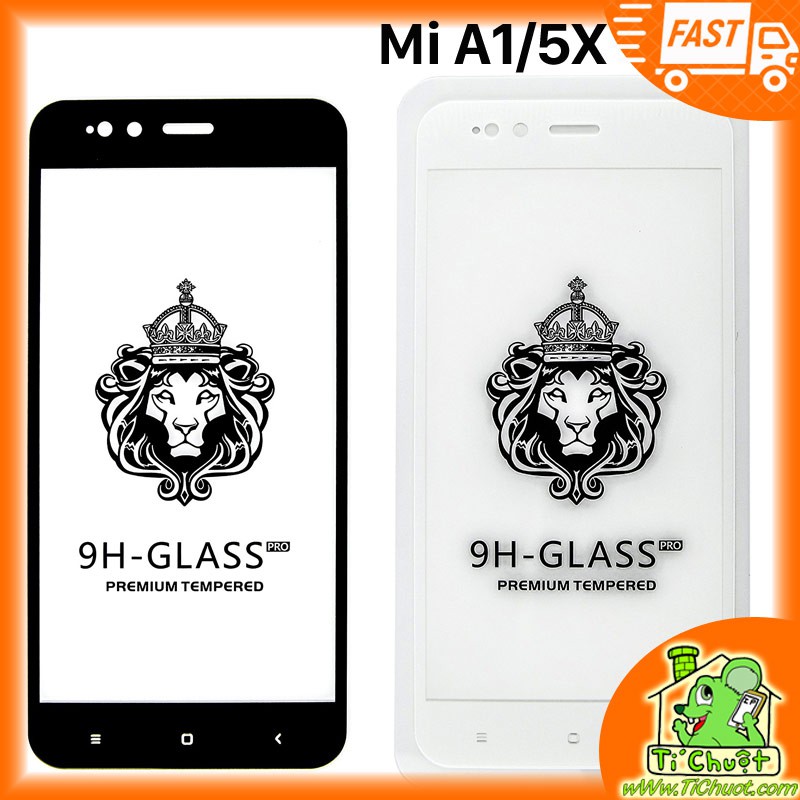Kính Cường Lực Xiaomi Mi A1/ Mi 5x FULL màn, FULL KEO Silicon