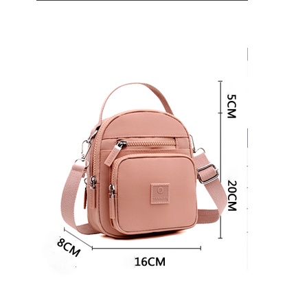 Túi Đeo Chéo Nylon Nhẹ Thời Trang Đơn Giản Dành Cho Nữ
