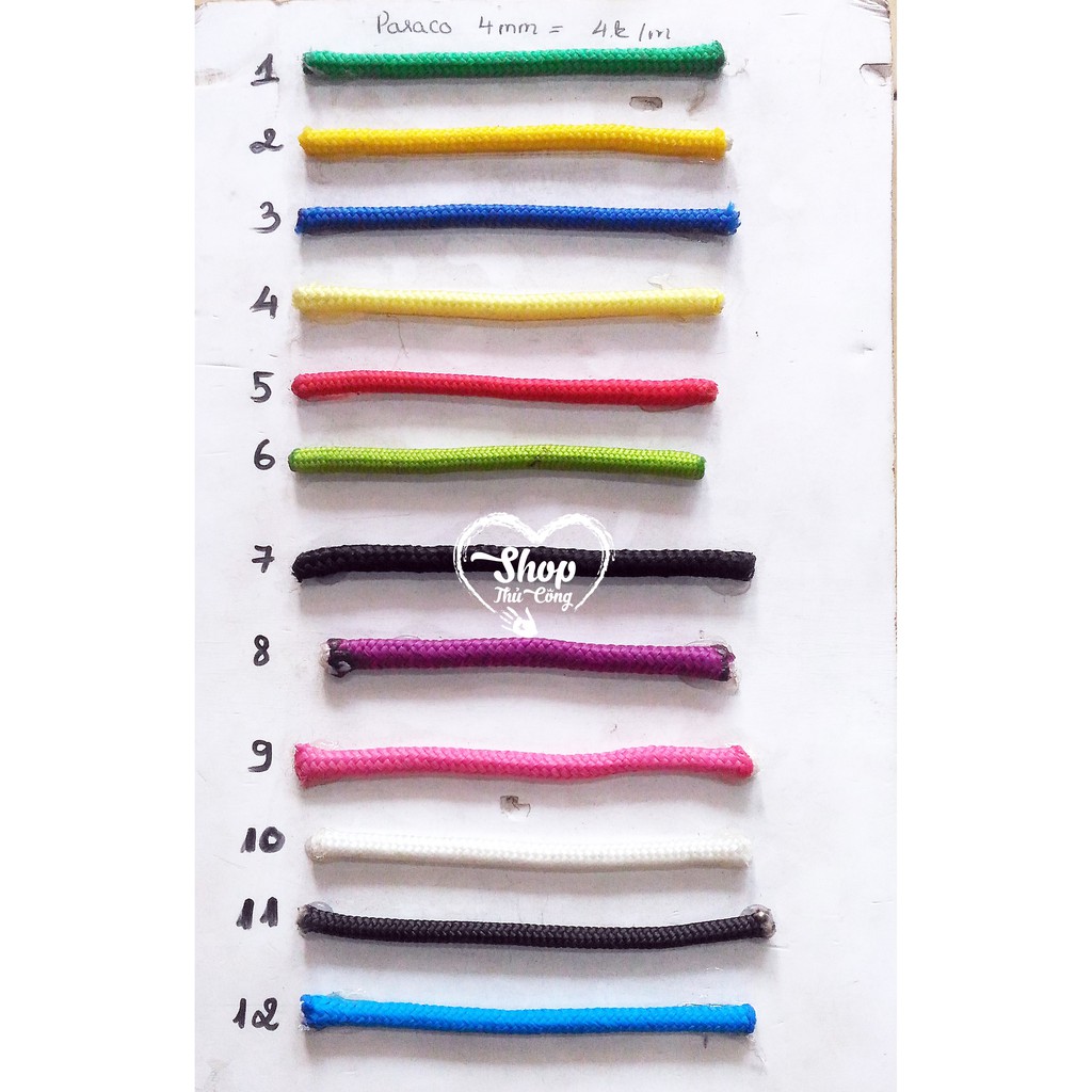 Dây paracord loại tròn 4mm