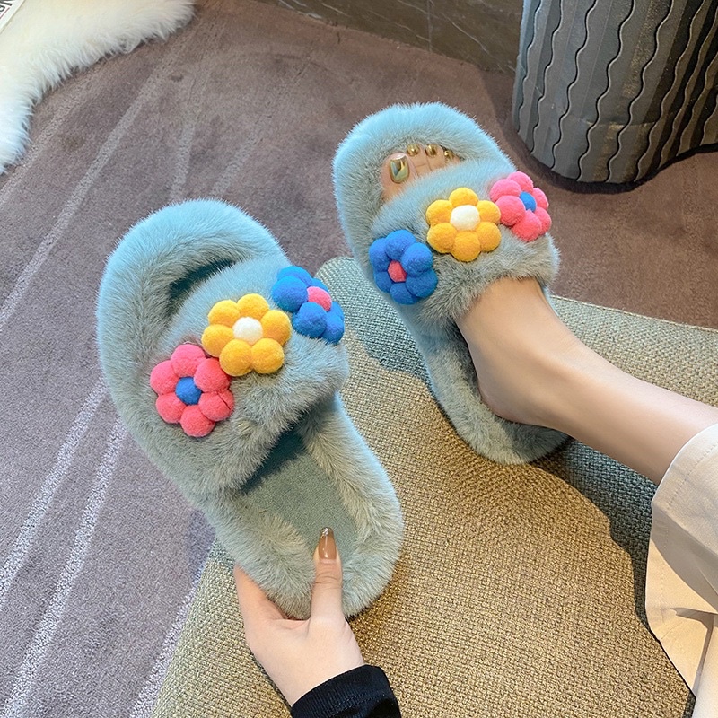 Dép lông mang trong nhà cho nữ . hàng quảng châu cao cấp