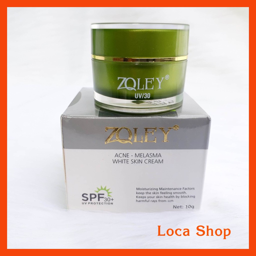 Kem Face Zoley Xanh - Kem Dưỡng Trắng Da giảm Mụn và Thâm ZOLEY 10g