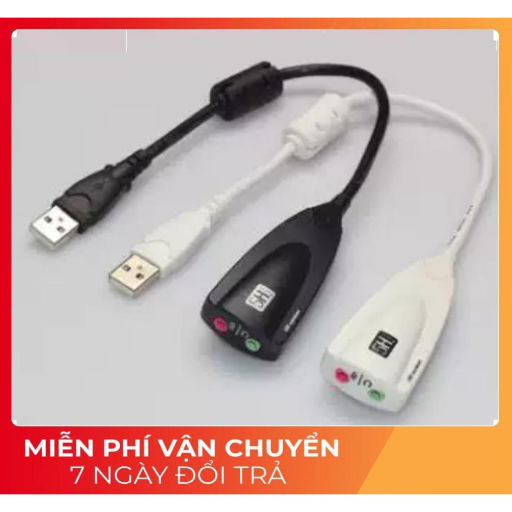 [Chính hãng]USB âm thanh 5HV2 chuyển đổi từ cổng USB ra cổng âm thanh 3.5 cho thiết bị hư hỏng cổng sound tai nghe